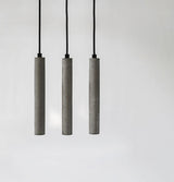 Modern Concrete Terrazzo Pendant Light Industrial Minimalist Cylinder Hanging Lamp for Kitchen and Dining Room