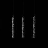 Modern Concrete Terrazzo Pendant Light Industrial Minimalist Cylinder Hanging Lamp for Kitchen and Dining Room