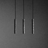 Modern Concrete Terrazzo Pendant Light Industrial Minimalist Cylinder Hanging Lamp for Kitchen and Dining Room