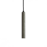 Modern Concrete Terrazzo Pendant Light Industrial Minimalist Cylinder Hanging Lamp for Kitchen and Dining Room