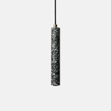 Modern Concrete Terrazzo Pendant Light Industrial Minimalist Cylinder Hanging Lamp for Kitchen and Dining Room