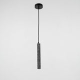Modern Concrete Terrazzo Pendant Light Industrial Minimalist Cylinder Hanging Lamp for Kitchen and Dining Room