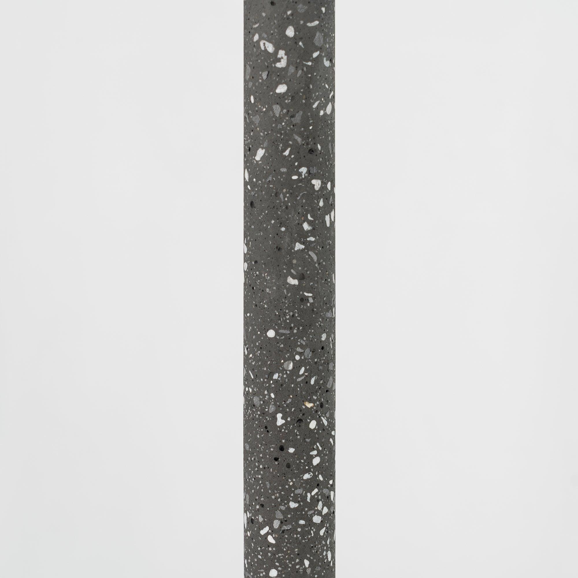 Modern Concrete Terrazzo Pendant Light Industrial Minimalist Cylinder Hanging Lamp for Kitchen and Dining Room