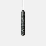 Modern Concrete Terrazzo Pendant Light Industrial Minimalist Cylinder Hanging Lamp for Kitchen and Dining Room