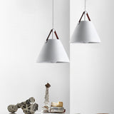 Modern Conical Nordic Pendant Light Metal Hanging Lamp for Kitchen Island and Dining Room