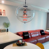 Modern Contemporary Round Sphere Acrylic Pendant Light Globe Hanging Lamp