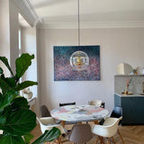 Modern Contemporary Round Sphere Acrylic Pendant Light Globe Hanging Lamp