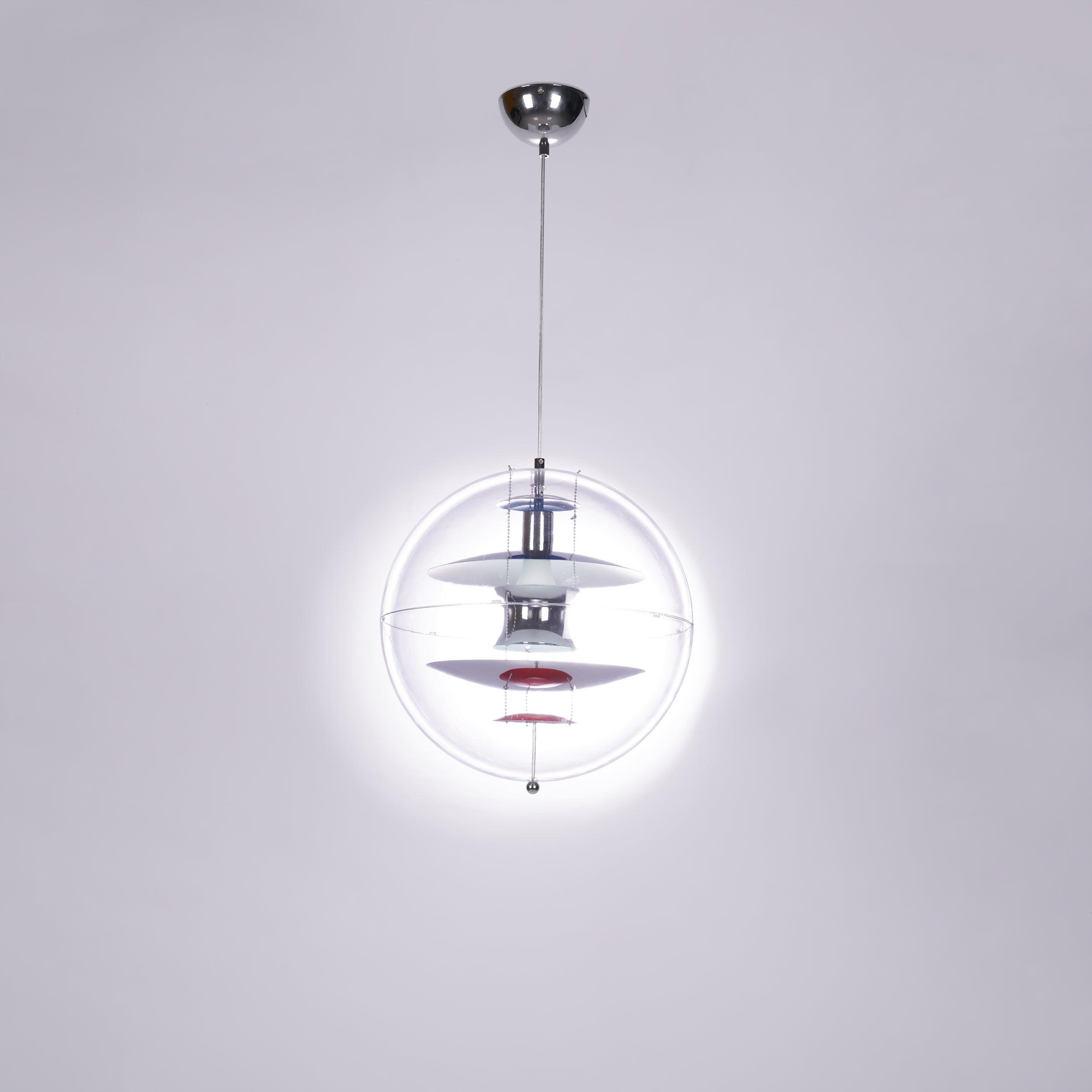 Modern Contemporary Round Sphere Acrylic Pendant Light Globe Hanging Lamp