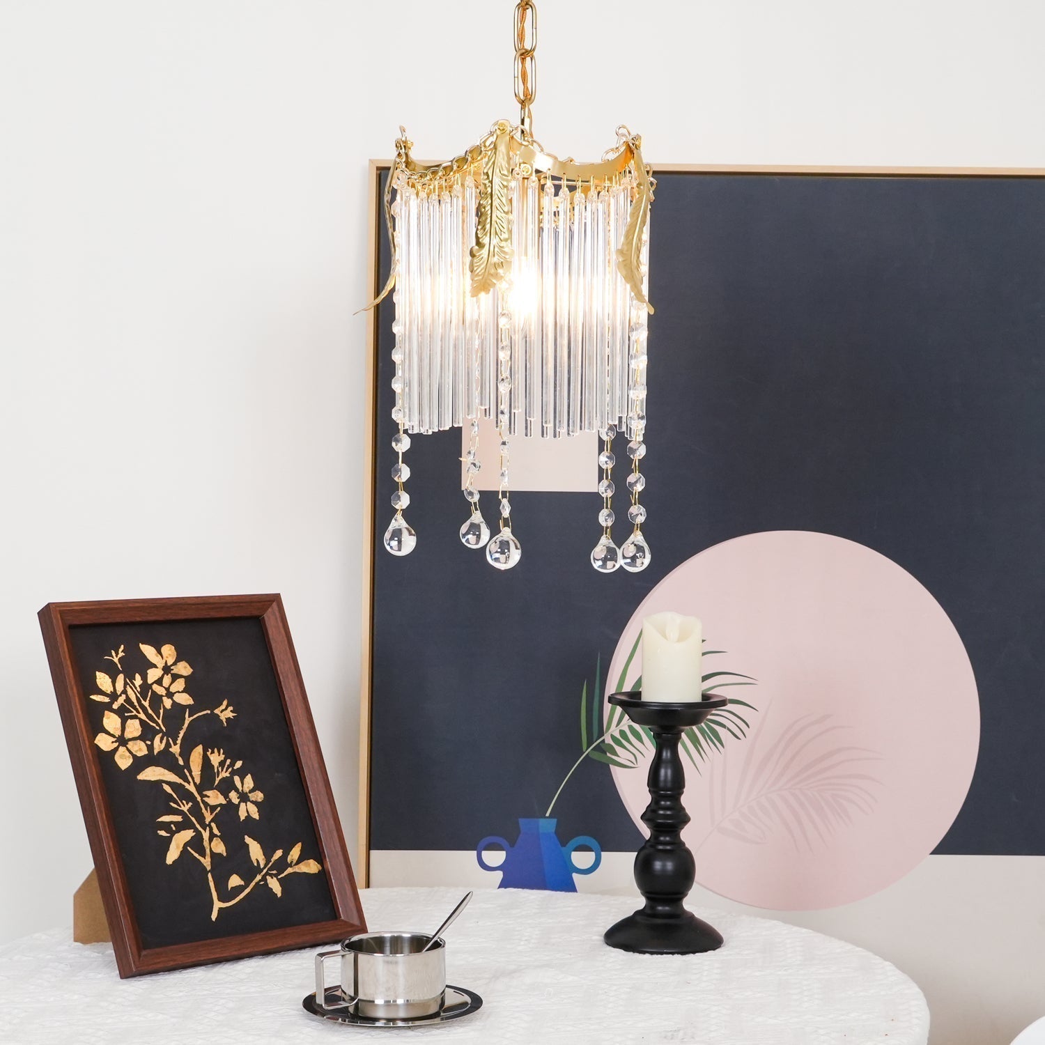 Modern Copper and Glass Globe Pendant Light Fixture for Elegant Indoor Decor