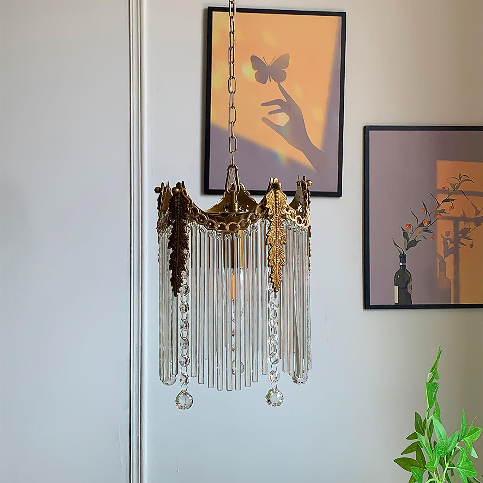 Modern Copper and Glass Globe Pendant Light Fixture for Elegant Indoor Decor