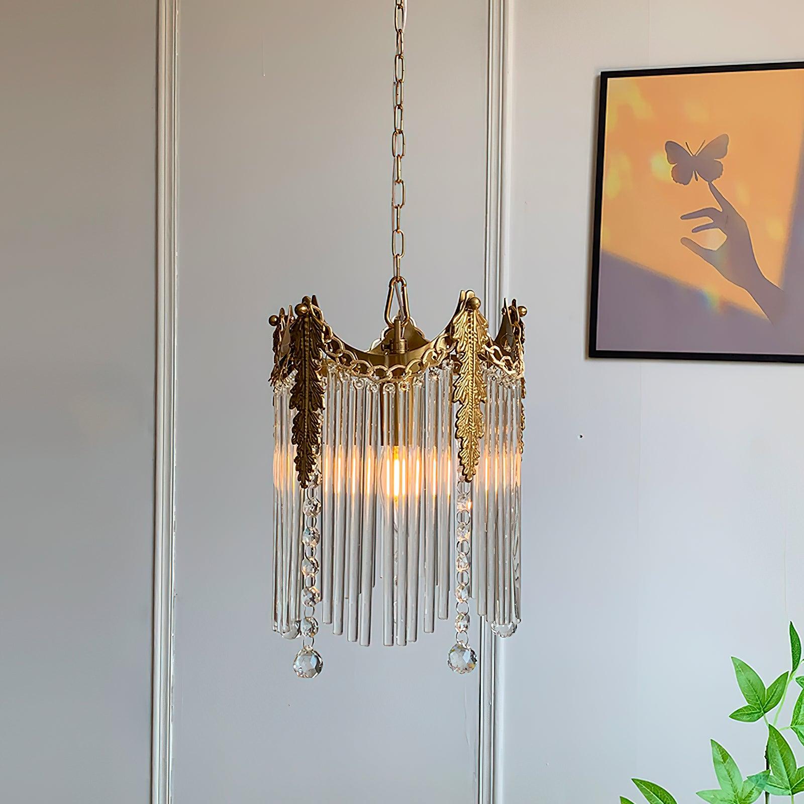 Modern Copper and Glass Globe Pendant Light Fixture for Elegant Indoor Decor