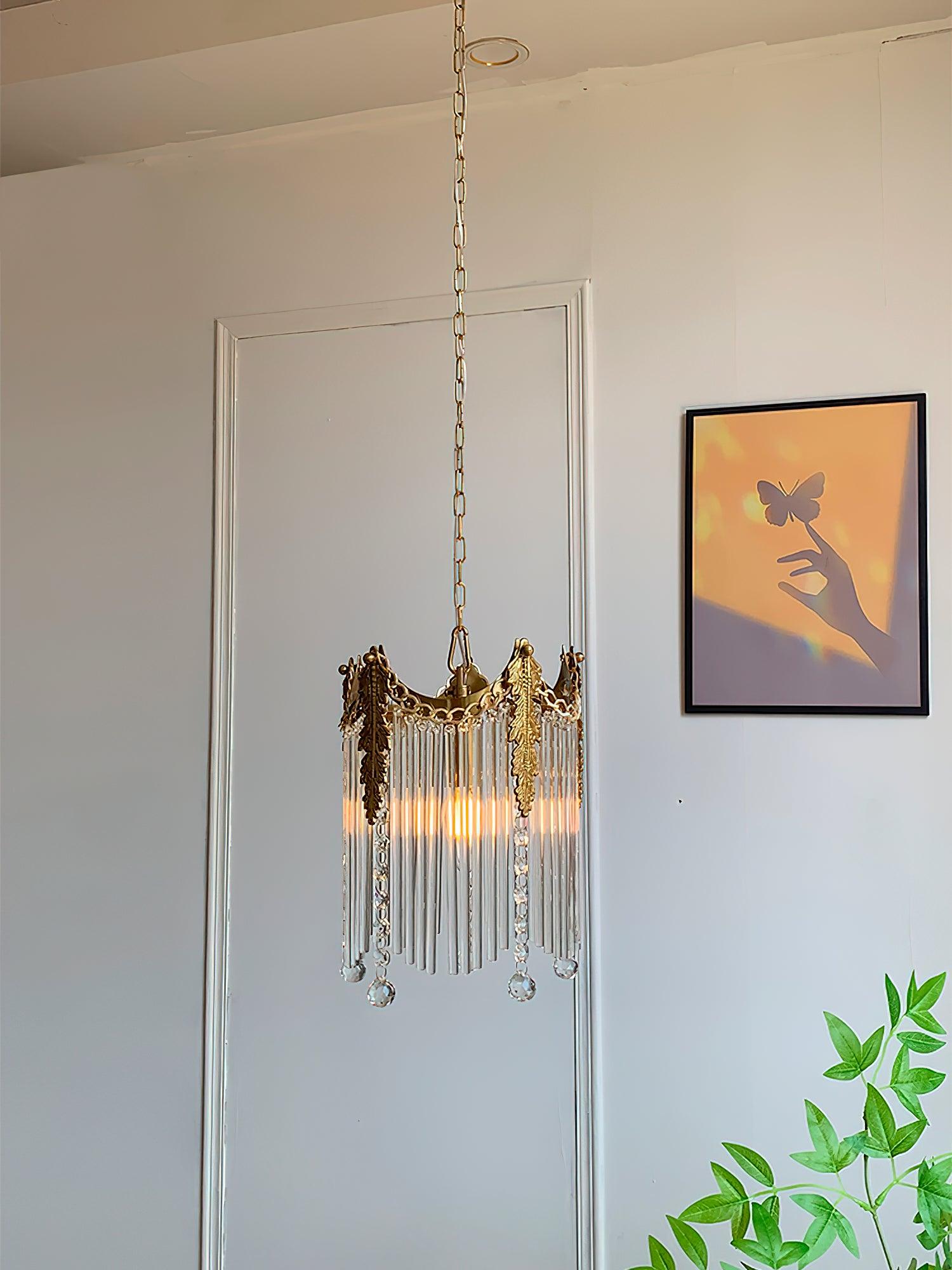 Modern Copper and Glass Globe Pendant Light Fixture for Elegant Indoor Decor