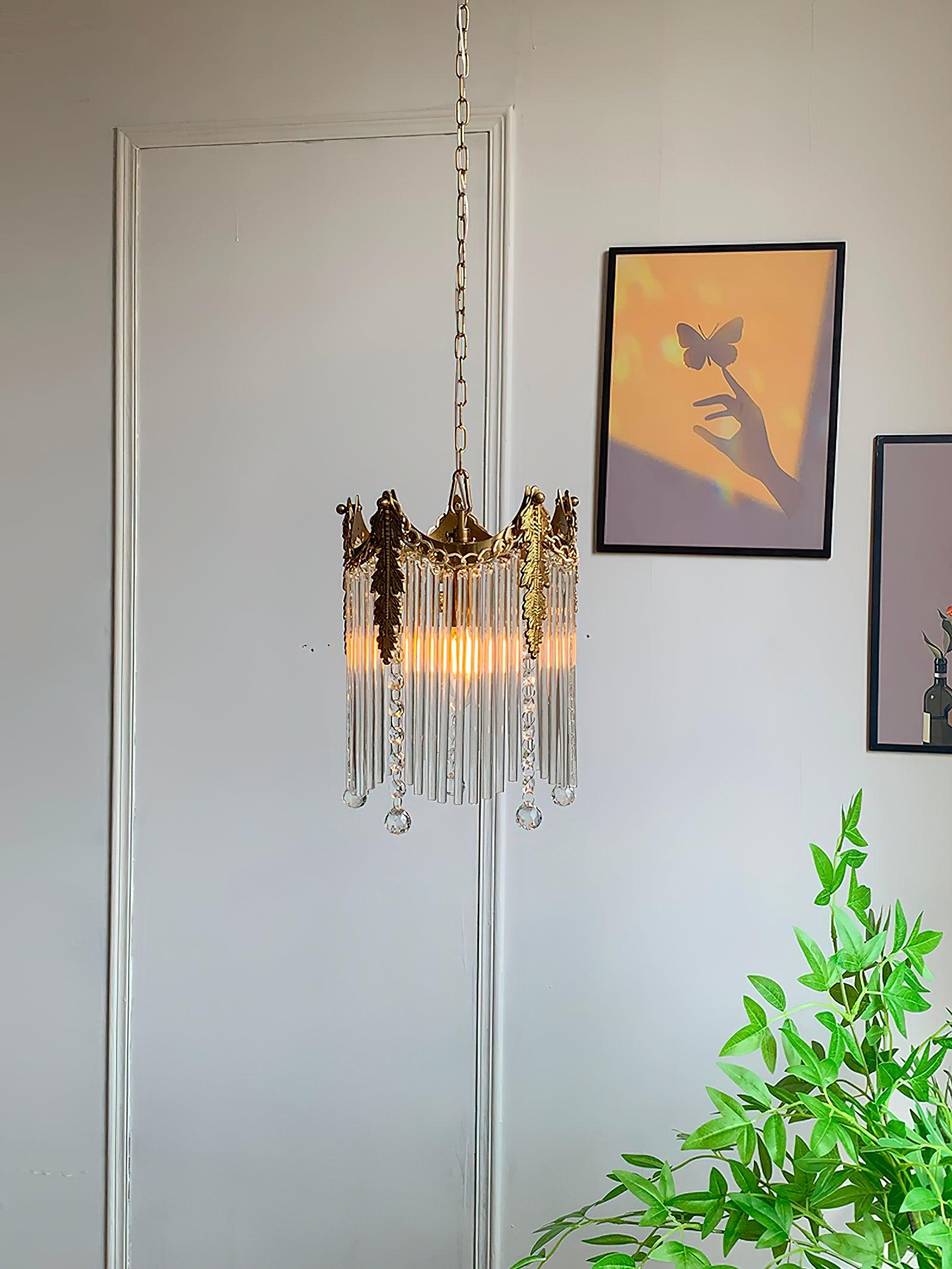 Modern Copper and Glass Globe Pendant Light Fixture for Elegant Indoor Decor