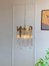 Modern Copper and Glass Globe Pendant Light Fixture for Elegant Indoor Decor