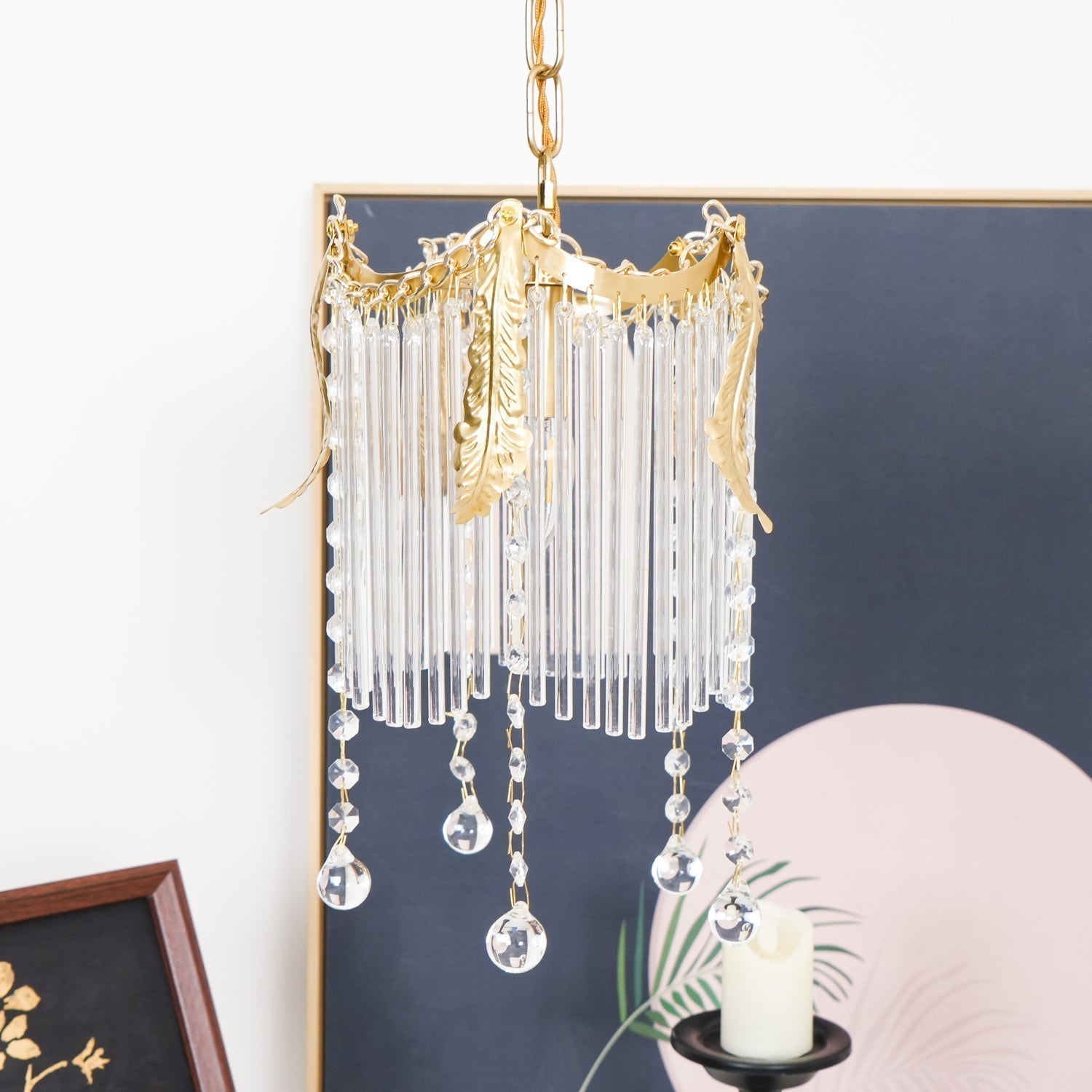 Modern Copper and Glass Globe Pendant Light Fixture for Elegant Indoor Decor