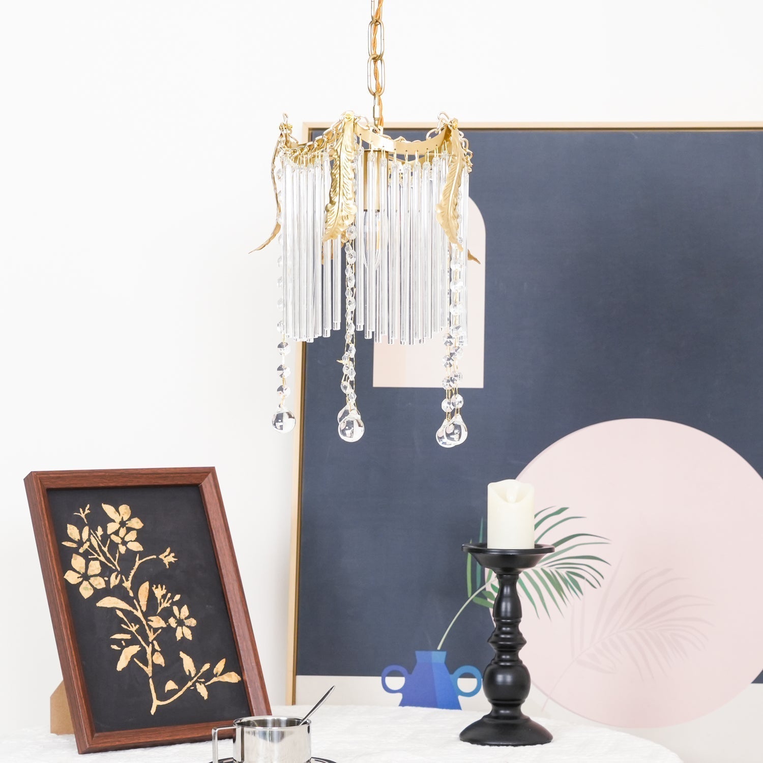 Modern Copper and Glass Globe Pendant Light Fixture for Elegant Indoor Decor