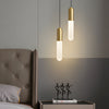 Modern Copper Cylinder Pendant Light with 3 Step Dimming and Adjustable Cord