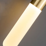 Modern Copper Cylinder Pendant Light with 3 Step Dimming and Adjustable Cord