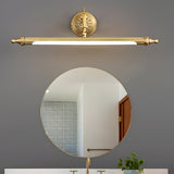 Modern Copper LED Vanity Light 180 Degree Rotatable Bathroom Mirror Lamp with 3 Color Modes