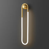 Modern Copper LED Wall Lamp with Three Step Dimming for Bedroom and Corridor