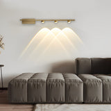 Modern Copper LED Wall Sconce Nordic Wall Washer Projection Light for Living Room and Bedroom