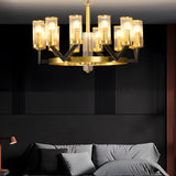 Modern Copper Molecular Glass Globe Chandelier Nordic Luxury Pendant Lighting