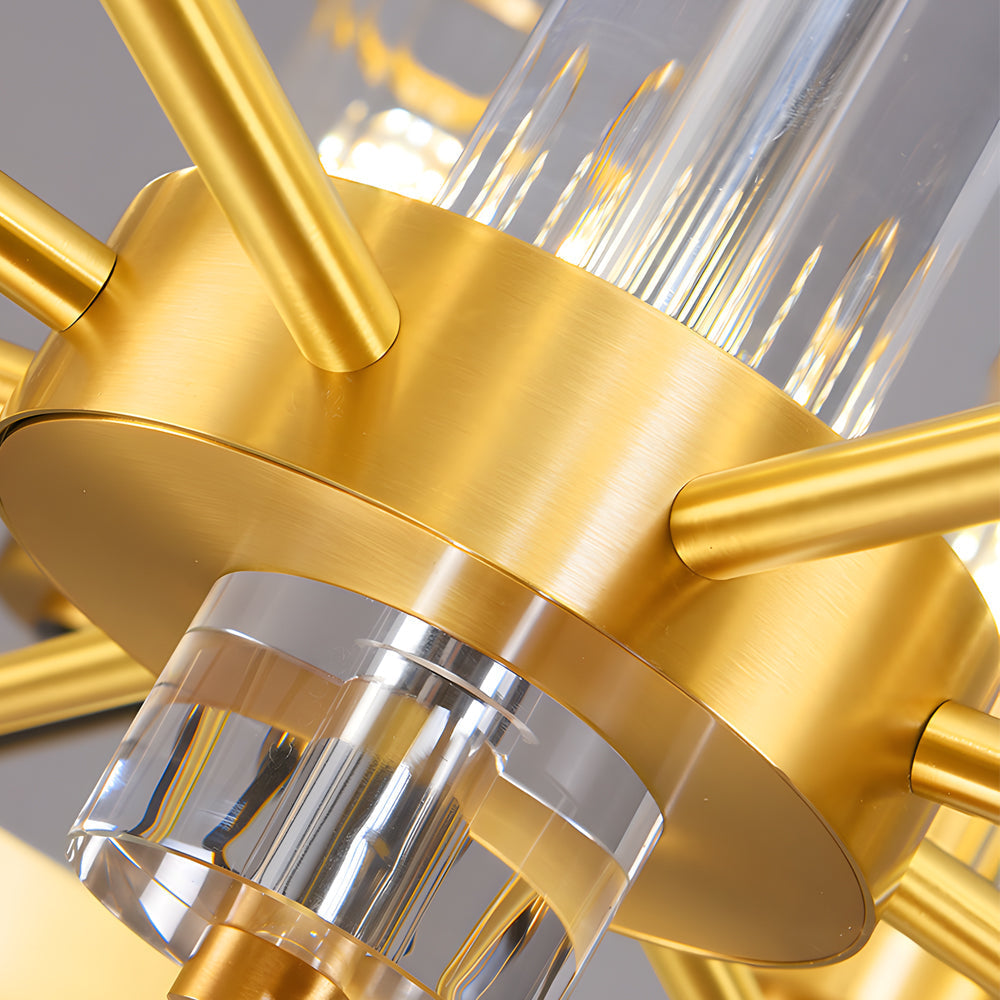 Modern Copper Molecular Glass Globe Chandelier Nordic Luxury Pendant Lighting