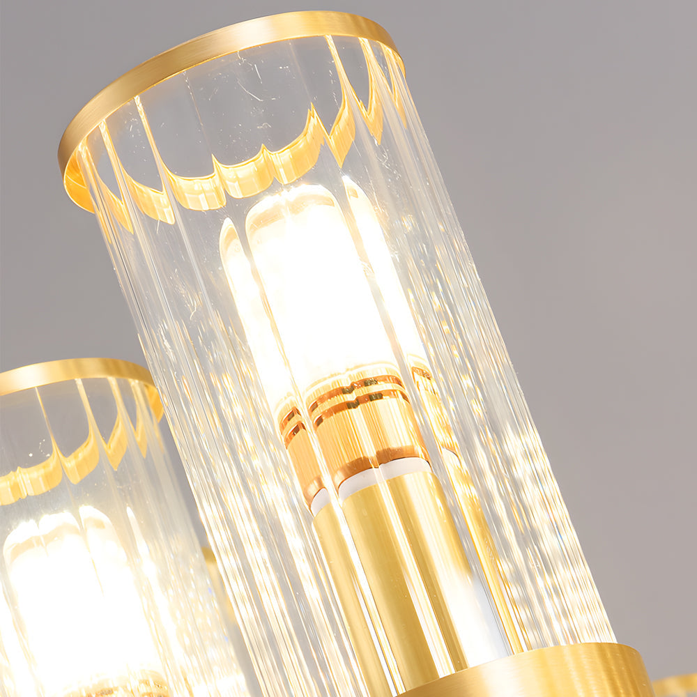 Modern Copper Molecular Glass Globe Chandelier Nordic Luxury Pendant Lighting