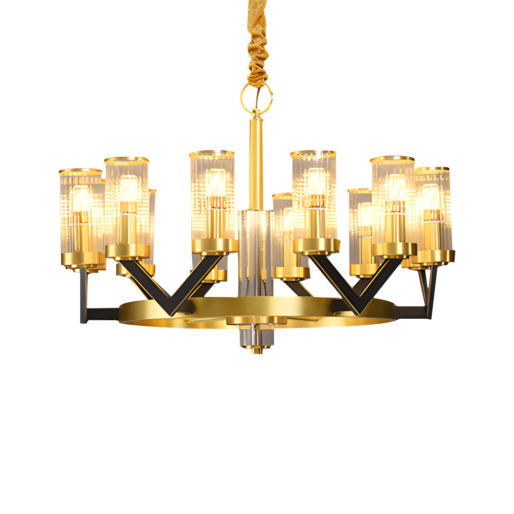 Modern Copper Molecular Glass Globe Chandelier Nordic Luxury Pendant Lighting