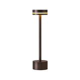 Modern Cordless Aluminum Rod LED Table Lamp with Touch Dimming Sensor