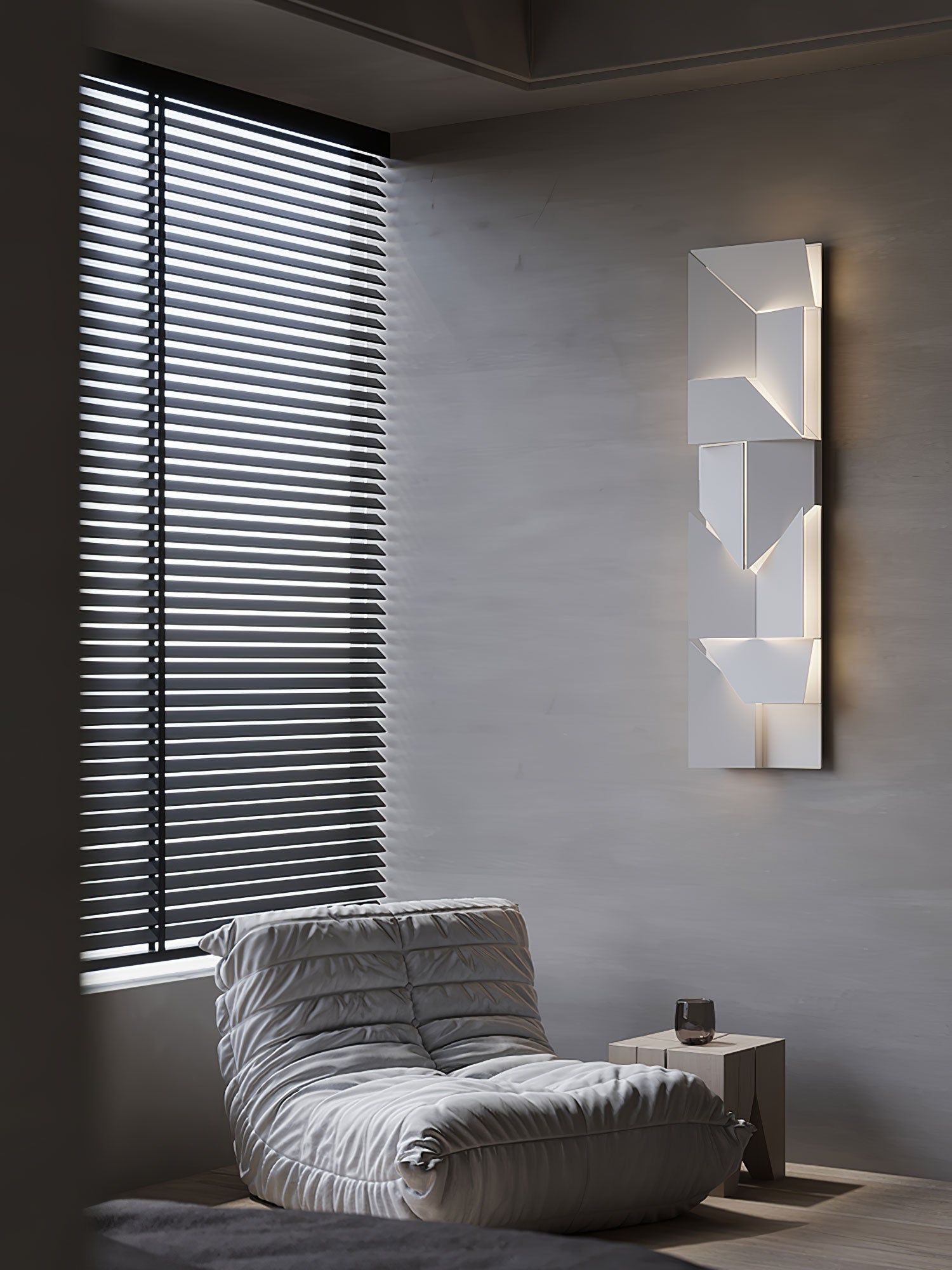 Modern Cordless LED Wall Sconce Matte White Aluminum Rechargeable Decorative Lighting
