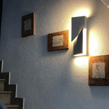 Modern Cordless LED Wall Sconce Matte White Aluminum Rechargeable Decorative Lighting