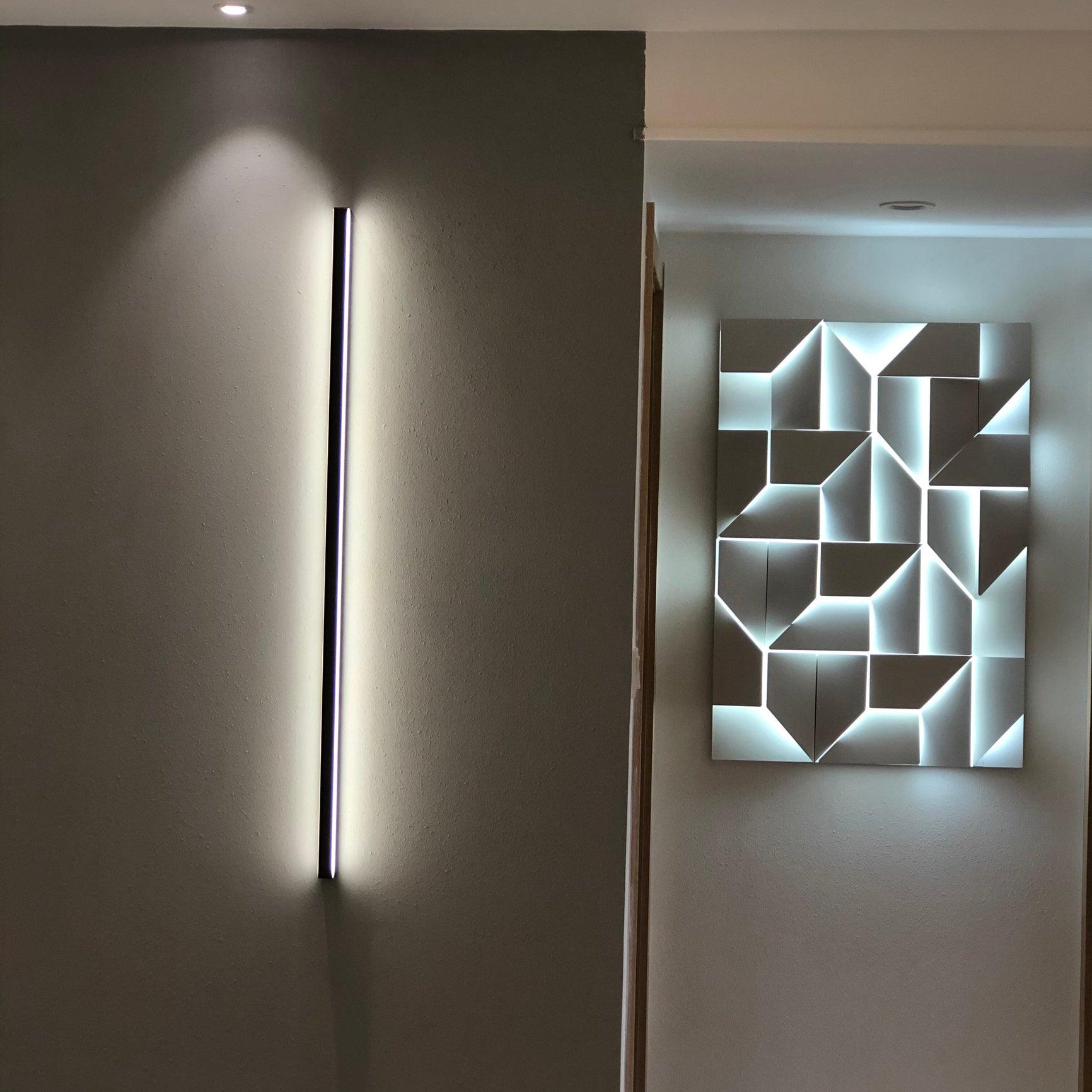 Modern Cordless LED Wall Sconce Matte White Aluminum Rechargeable Decorative Lighting