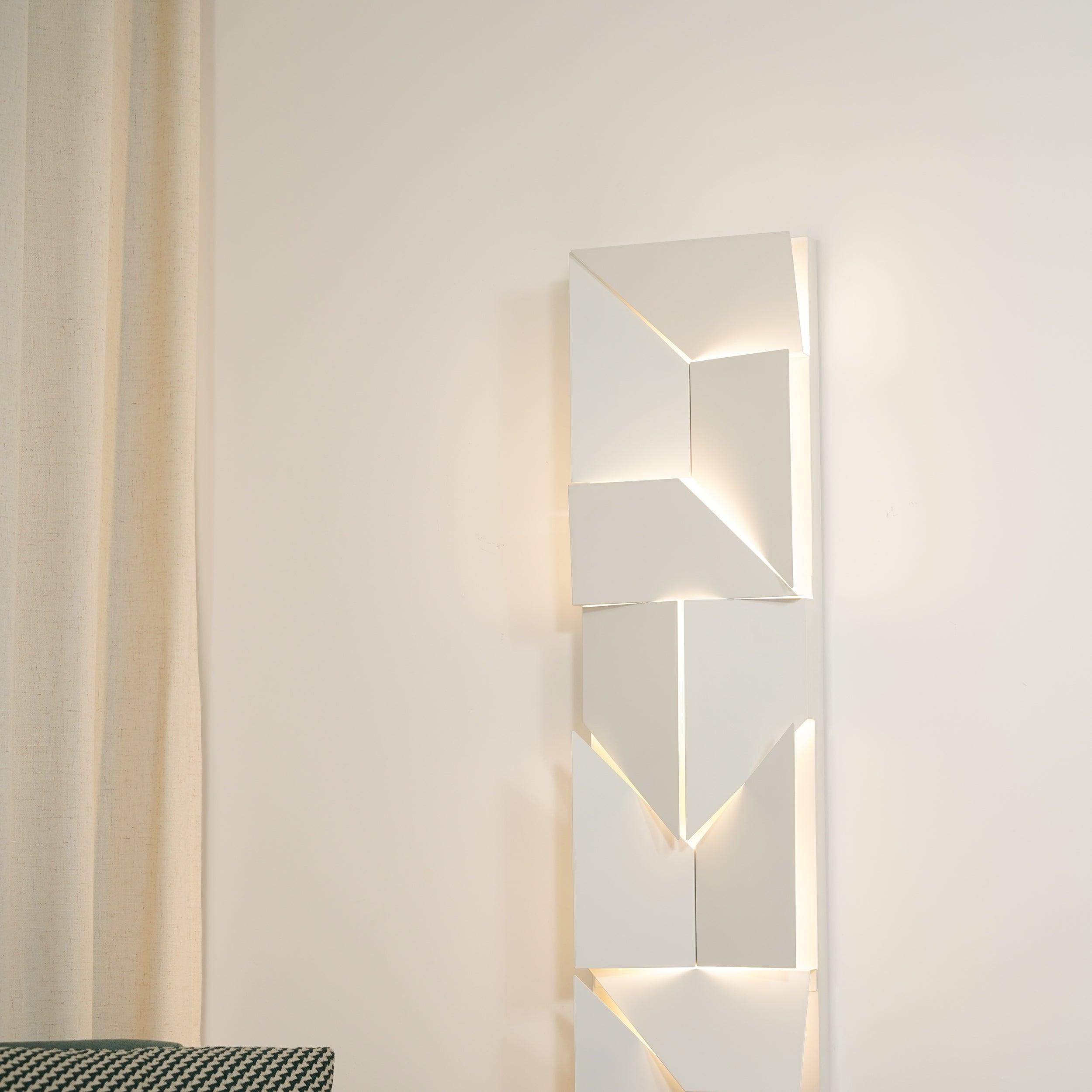 Modern Cordless LED Wall Sconce Matte White Aluminum Rechargeable Decorative Lighting