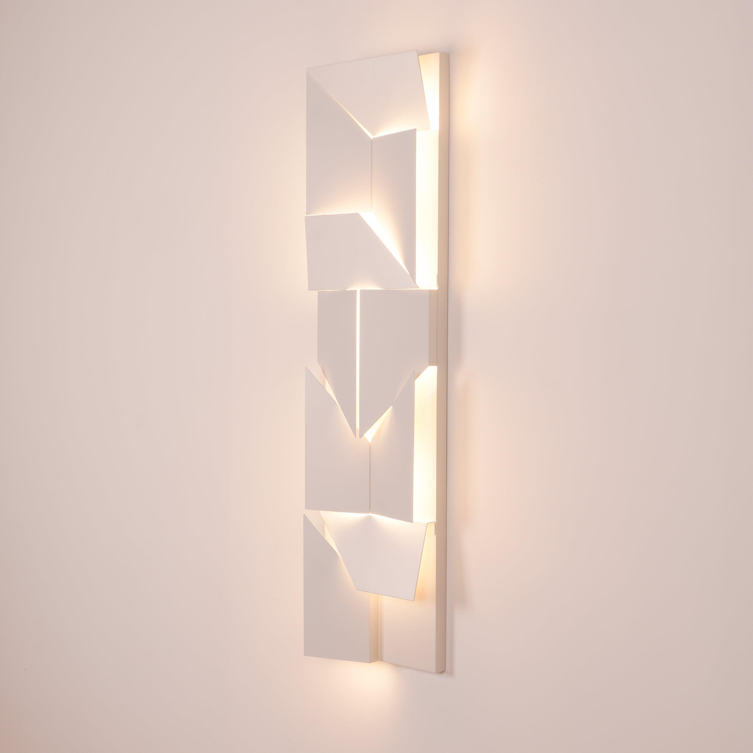 Modern Cordless LED Wall Sconce Matte White Aluminum Rechargeable Decorative Lighting