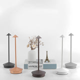 Modern Cordless Triangle LED Table Lamp Portable Dimmable Desk Light for Bedroom