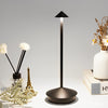 Modern Cordless Triangle LED Table Lamp Portable Dimmable Desk Light for Bedroom