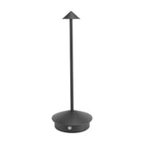 Modern Cordless Triangle LED Table Lamp Portable Dimmable Desk Light for Bedroom