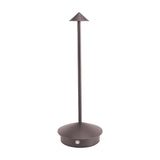 Modern Cordless Triangle LED Table Lamp Portable Dimmable Desk Light for Bedroom