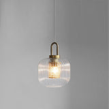 Modern Covent Handblown Glass Pendant Light Gold Metal Hanging Fixture for Kitchen and Dining Room