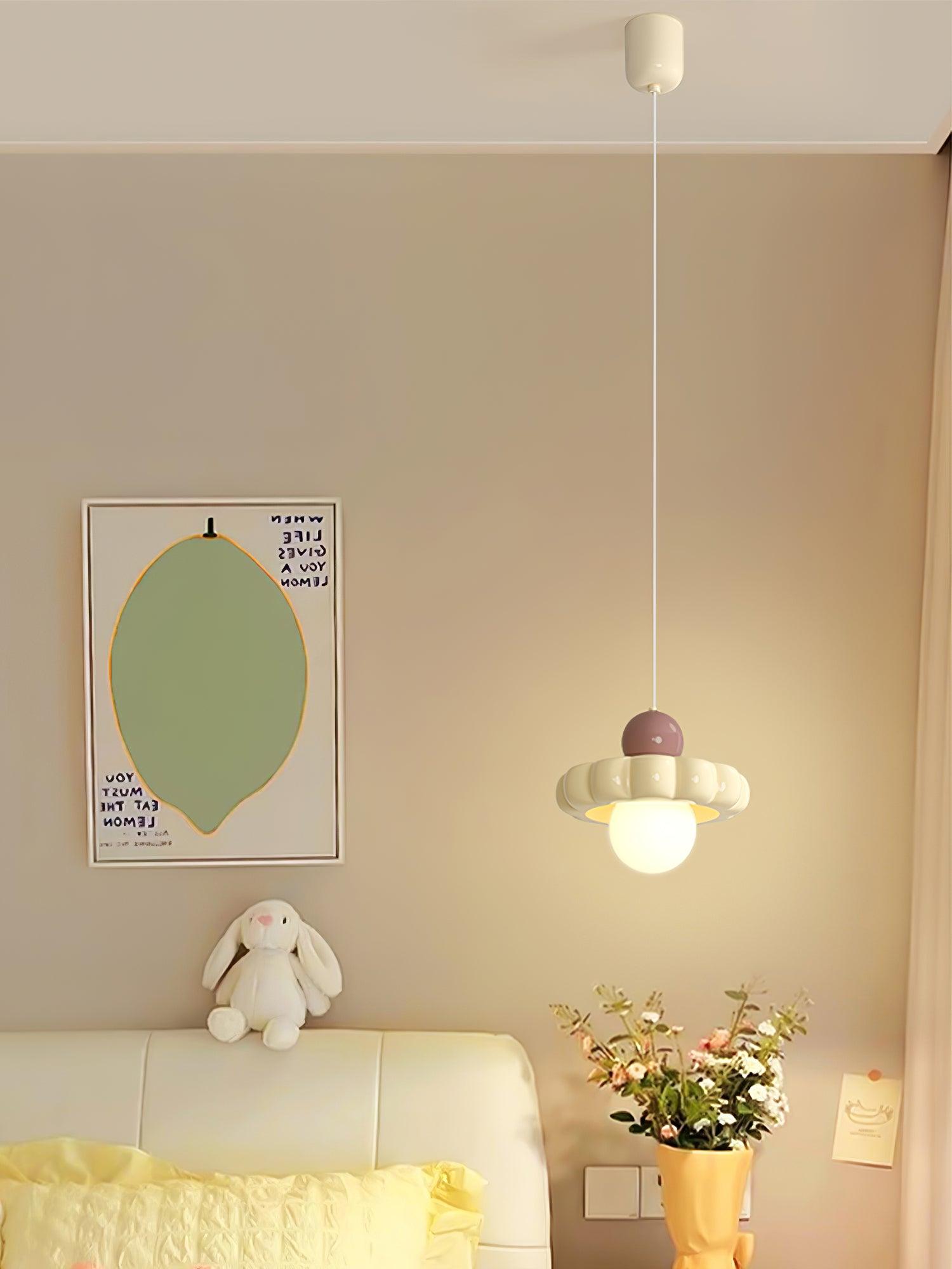 Modern Cream Cloud Pendant Light Resin Hanging Ceiling Lamp for Stylish Interior Decor