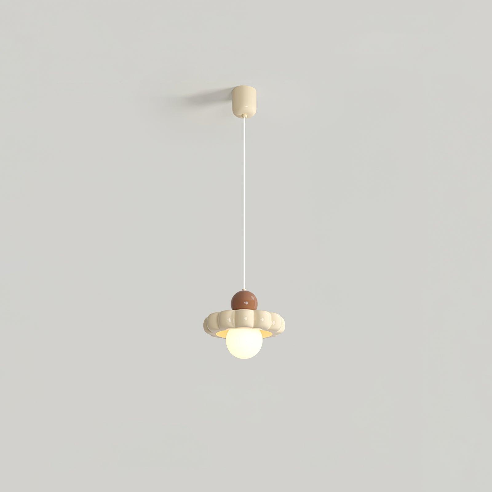 Modern Cream Cloud Pendant Light Resin Hanging Ceiling Lamp for Stylish Interior Decor