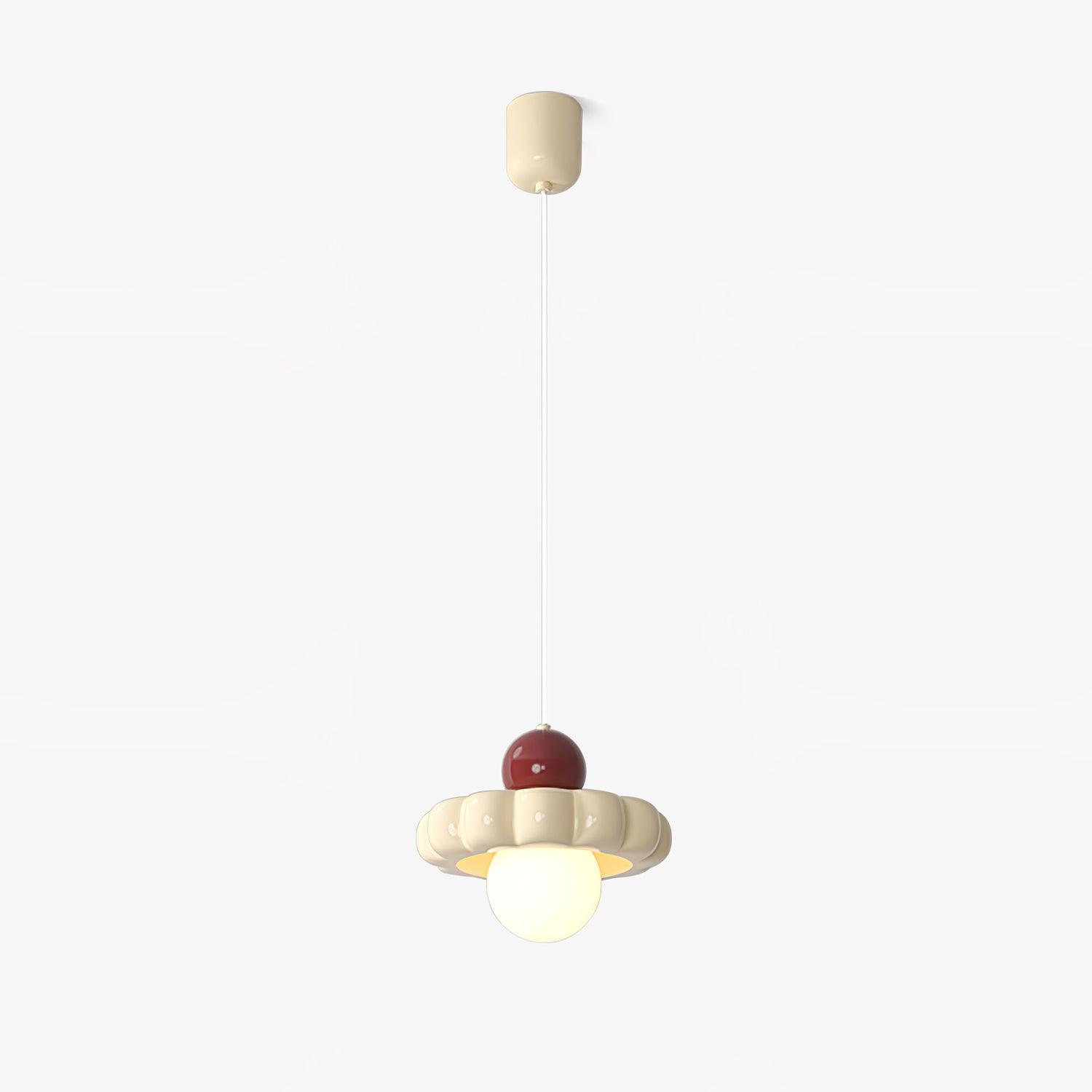 Modern Cream Cloud Pendant Light Resin Hanging Ceiling Lamp for Stylish Interior Decor