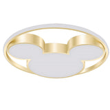Modern Energy Saving Cartoon LED Ceiling Light Three Tone Geometric Flush Mount Fixture