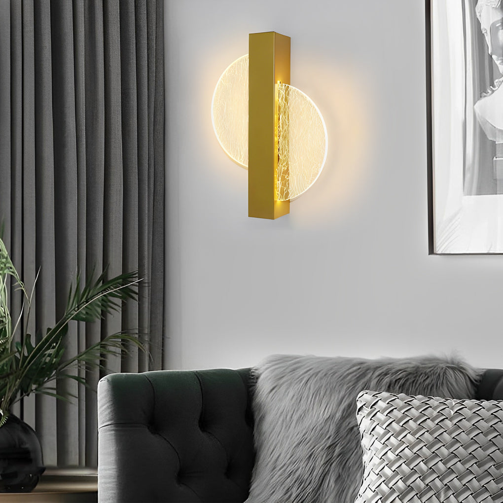 Modern Creative Geometric LED Wall Sconce Nordic Bedside Lamp for Living Room and Hallway