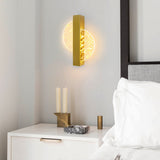 Modern Creative Geometric LED Wall Sconce Nordic Bedside Lamp for Living Room and Hallway