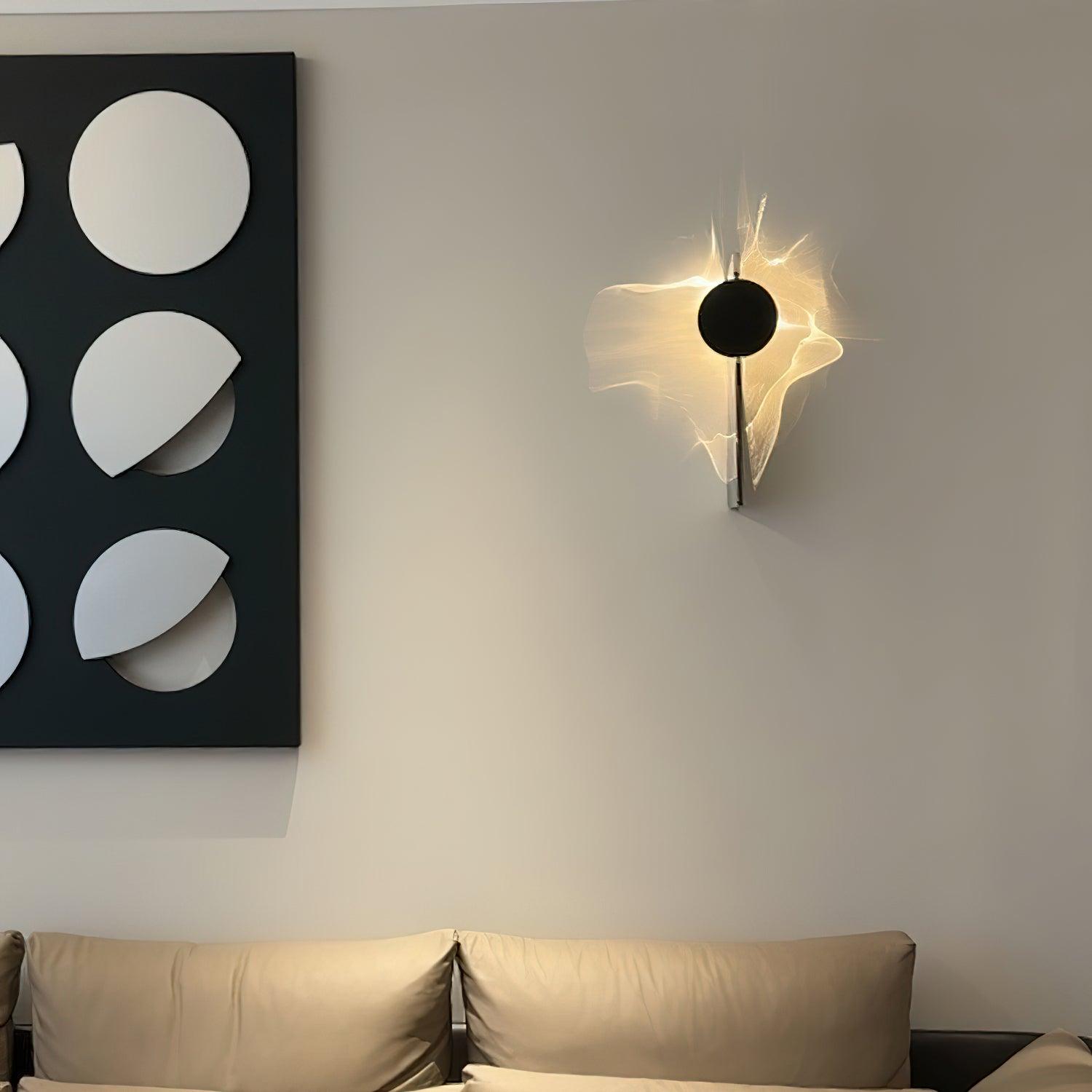 Modern Creative Light and Shadow LED Wall Sconce for Artistic Interior Lighting
