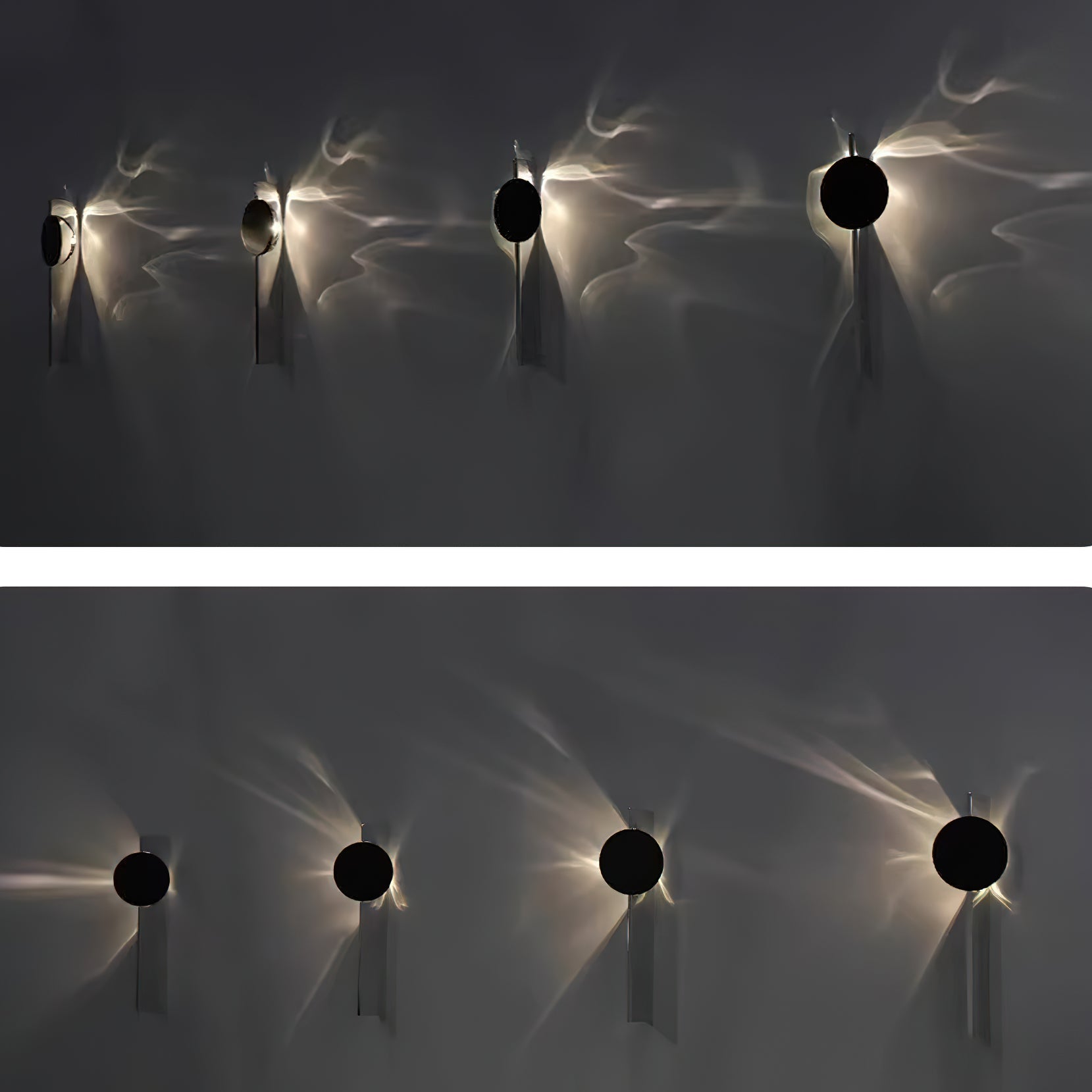 Modern Creative Light and Shadow LED Wall Sconce for Artistic Interior Lighting