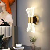 Modern Creative Trumpet Flower Petal LED Wall Sconce with 3 Step Dimming Function