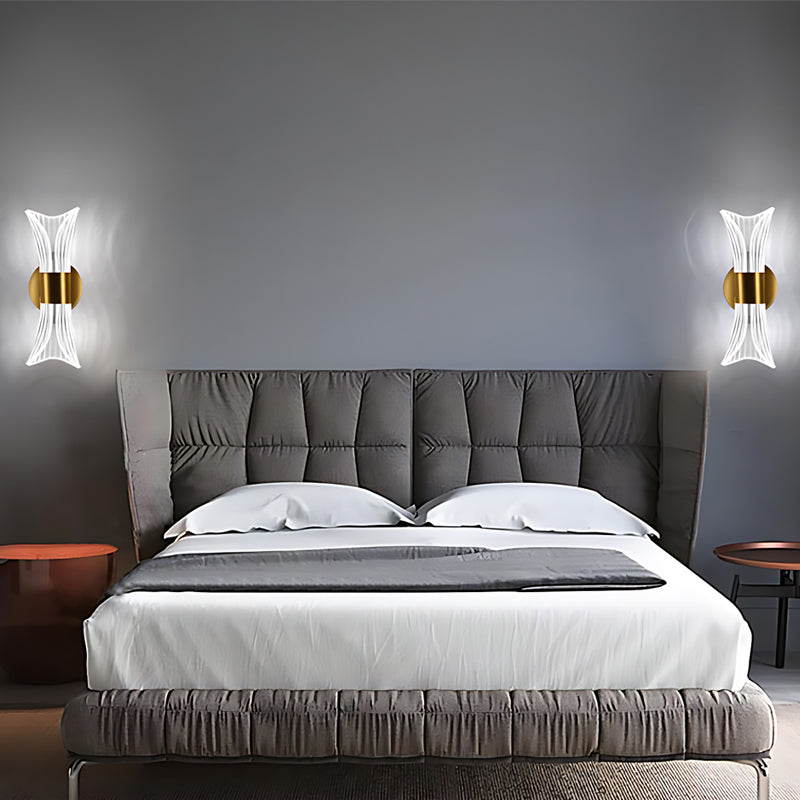 Modern Creative Trumpet Flower Petal LED Wall Sconce with 3 Step Dimming Function